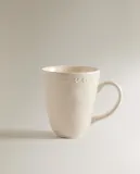 Zara Home чашка из фаянса, цвет кремовый, 14.5 см — фото 5
