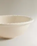 Zara Home миска из фаянса, цвет кремовый, 17 см — фото 7