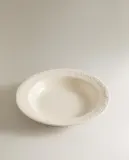 Zara Home тарелка глубокая из фаянса, цвет кремовый, 23.8 см — фото 4