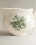 Zara Home кувшин из фаянса, цвет тёмно-зелёный, 13 см — фото 5