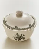 Zara Home сахарница из фаянса, цвет тёмно-зелёный, 10.5 см — фото 1