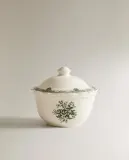 Zara Home сахарница из фаянса, цвет тёмно-зелёный, 10.5 см — фото 4