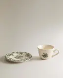 Zara Home чайная пара из фаянса, цвет тёмно-зелёный, 7.5 см — фото 5