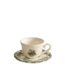 Zara Home чайная пара из фаянса, цвет тёмно-зелёный, 7.5 см — фото 6
