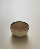 Zara Home миска из каменной керамики, цвет бежевый, 8.8 см — фото 1