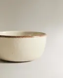Zara Home миска из каменной керамики, цвет бежевый, 8.8 см — фото 8