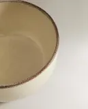 Zara Home миска из каменной керамики, цвет бежевый, 14.5 см — фото 7