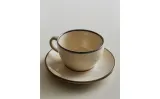 Zara Home чайная пара из каменной керамики, цвет бежевый, 12.5 см — фото 5
