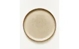 Zara Home тарелка десертная из каменной керамики, цвет бежевый, 22.2 см — фото 8