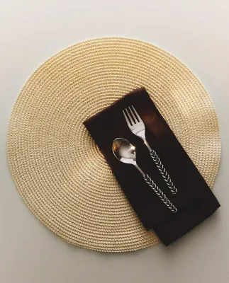 Zara Home сервировочная салфетка из полиэстера, диаметр 38 см (комплект 2 шт.)