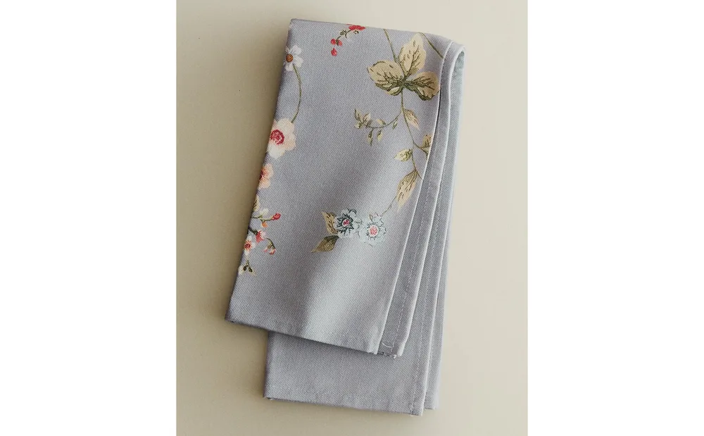 Zara Home столовая салфетка из хлопка, цветочный мотив, 45 45 см (комплект 2 шт.) · 6214/022