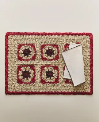 Zara Home сервировочная салфетка из смесовой ткани, 50 35 см · 6219/023