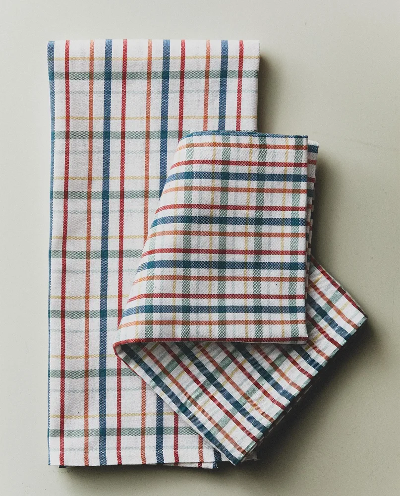 Zara Home кухонное полотенце из хлопка, узор в полоску, 70 50 см (комплект 2 шт.) · 9230/026