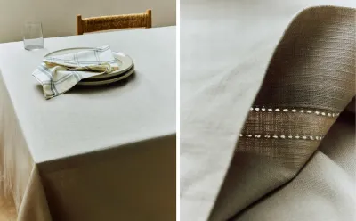 Zara Home скатерть из хлопка, ажурная отделка, 200 150 см