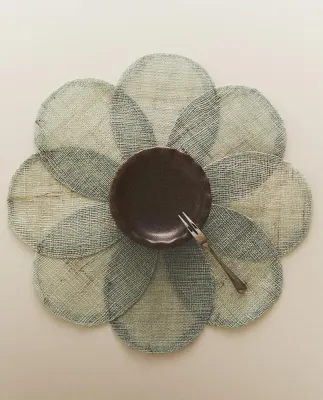 Zara Home сервировочная салфетка из рами, цветочный мотив, 38 38 см