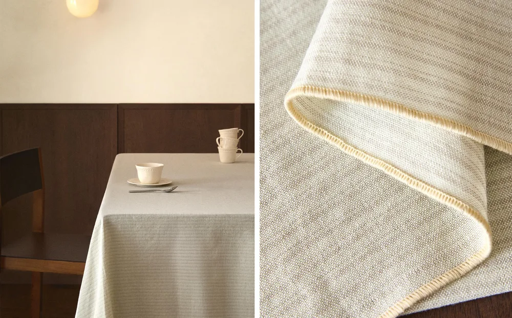 Zara Home скатерть из хлопка, узор в полоску, 150 150 см · 2286/021