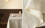 Zara Home скатерть из хлопка, узор в полоску, 150 150 см · 2286/021 — фото 1