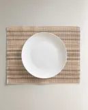Zara Home сервировочная салфетка из хлопка, узор в полоску, 50 35 см (комплект 2 шт.) · 7235/023 — фото 5