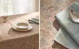 Zara Home скатерть из смесовой ткани, цветочный мотив, 250 150 см — фото 1