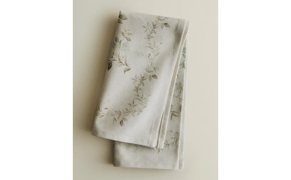 Zara Home столовая салфетка из хлопка, цветочный мотив, 45 45 см (комплект 2 шт.) · 5296/022
