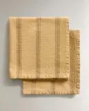 Zara Home столовая салфетка из хлопка, узор в полоску, 45 45 см (комплект 2 шт.) · 5295/022 — фото 7