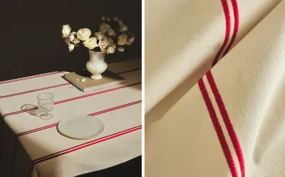 Zara Home скатерть из хлопка, узор в полоску, 250 150 см