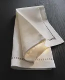 Zara Home столовая салфетка из льна, вышивка, 45 45 см (комплект 2 шт.) — фото 8