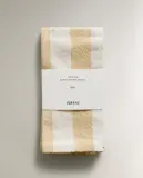 Zara Home столовая салфетка из хлопка, узор в полоску, 45 45 см (комплект 2 шт.) · 2277/022 — фото 3