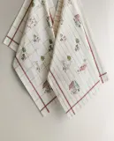 Zara Home кухонное полотенце из хлопка, цветочный мотив, 60 40 см (комплект 2 шт.) · 7290/026 — фото 5