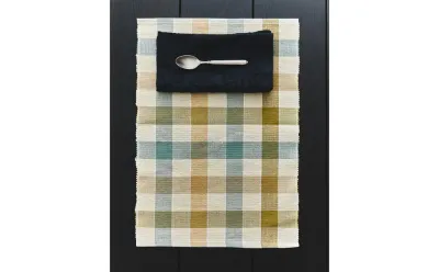 Zara Home сервировочная салфетка из хлопка, узор в полоску, 50 35 см