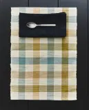 Zara Home сервировочная салфетка из хлопка, узор в полоску, 50 35 см — фото 2
