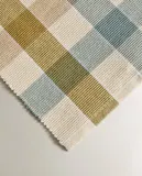Zara Home дорожка на стол из хлопка, клетка, 160 50 см — фото 7