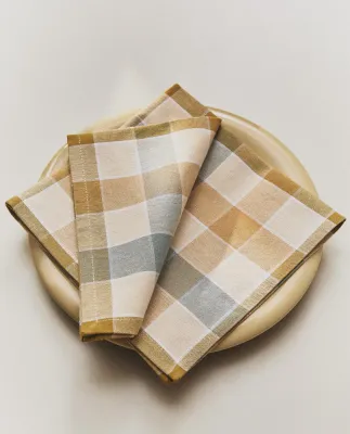 Zara Home столовая салфетка из хлопка, клетка, 45 45 см (комплект 2 шт.) · 3232/022