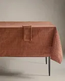 Zara Home скатерть из хлопка, клетка, 250 150 см — фото 6