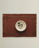 Zara Home сервировочная салфетка из хлопка, клетка, 50 35 см — фото 1