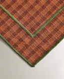 Zara Home сервировочная салфетка из хлопка, клетка, 50 35 см — фото 7