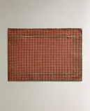 Zara Home сервировочная салфетка из хлопка, клетка, 50 35 см — фото 8