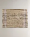 Zara Home сервировочная салфетка из рами, узор в полоску, 50 35 см — фото 6
