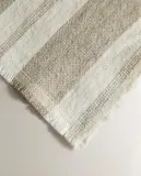 Zara Home скатерть из льна, узор в полоску, 300 200 см — фото 3