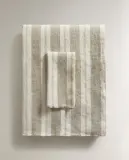 Zara Home скатерть из льна, узор в полоску, 300 200 см — фото 7