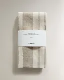 Zara Home столовая салфетка из льна, узор в полоску, 45 45 см (комплект 2 шт.) — фото 4