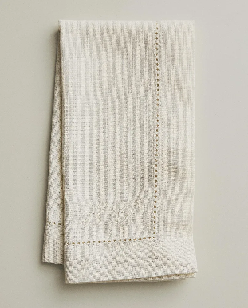 Zara Home столовая салфетка из хлопка, ажурная отделка, 45 45 см