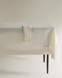 Zara Home скатерть из льна, ажурная отделка, 250 170 см — фото 3
