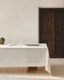 Zara Home скатерть из льна, ажурная отделка, 250 170 см — фото 7