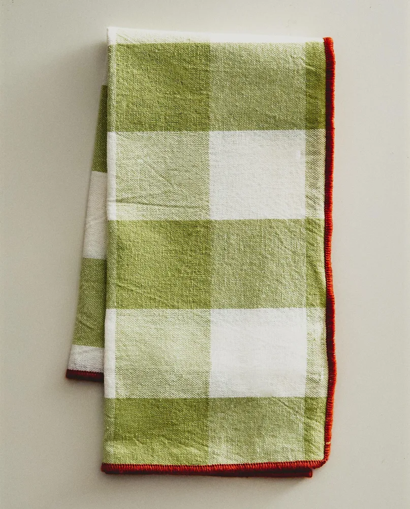 Zara Home столовая салфетка из хлопка, клетка, 45 45 см (комплект 2 шт.) · 7250/022