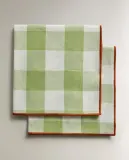Zara Home столовая салфетка из хлопка, клетка, 45 45 см (комплект 2 шт.) · 7250/022 — фото 4