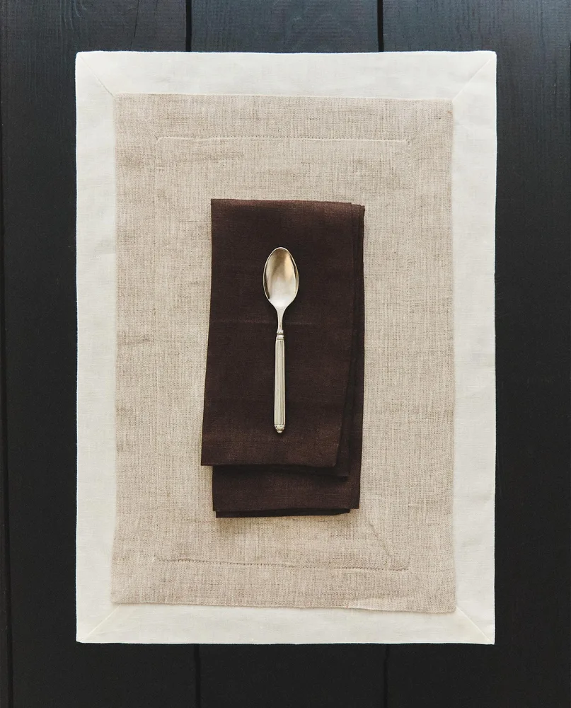Zara Home сервировочная салфетка из льна, 50 35 см · 9237/023