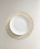 Zara Home сервировочная салфетка из джута, диаметр 38 см — фото 3
