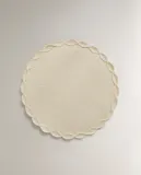 Zara Home сервировочная салфетка из джута, диаметр 38 см — фото 7