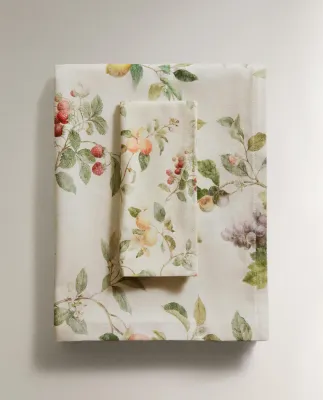 Zara Home скатерть из хлопка, цветочный мотив, 250 150 см · 4212/021